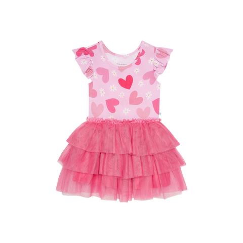 Posh Peanut Ruffled Cap Sleeve Tulle Dress - Daisy Love - Let Them Be Little, A Baby & Children's Clothing Boutique
