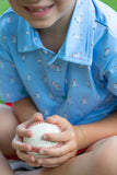 Blue Quail Clothing Co. Short Sleeve Polo Shirt - Batter Up - Let Them Be Little, A Baby & Children's Clothing Boutique