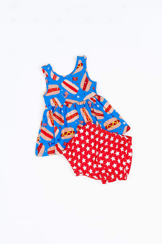 Kiki + Lulu Bummie Set - Hot Dog - Let Them Be Little, A Baby & Children's Clothing Boutique