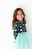 Kiki + Lulu Long Sleeve Toddler Dress w/ Tulle - Party Animals - Let Them Be Little, A Baby & Children's Clothing Boutique