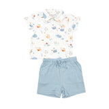 Angel Dear Polo Shirt & Short Set - Cute Ocean - Let Them Be Little, A Baby & Children's Clothing Boutique