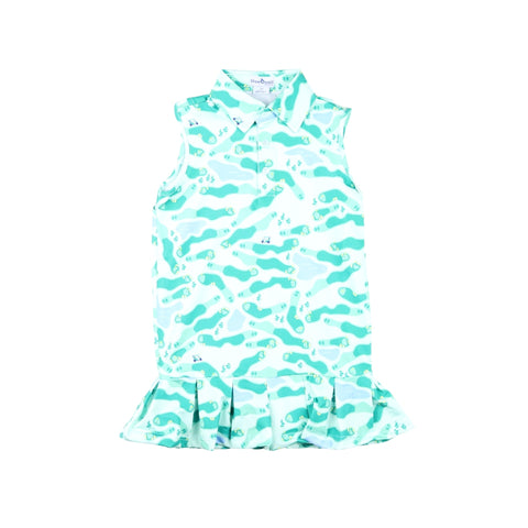 Blue Quail Clothing Co. Sleeveless Polo Dress - Golf Camo - Let Them Be Little, A Baby & Children's Clothing Boutique