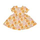 Angel Dear Twirly Short Sleeve Dress - Sunflower Child - Let Them Be Little, A Baby & Children's Clothing Boutique