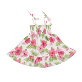 Angel Dear Tie Strap Smocked Sundress - Hibiscus - Let Them Be Little, A Baby & Children's Clothing Boutique