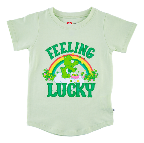 Birdie Bean Short Sleeve Graphic Tee - Care Bears™ Feeling Lucky - Let Them Be Little, A Baby & Children's Clothing Boutique