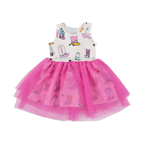 Angel Dear Twirly Tank Tutu Dress - Boots Pink - Let Them Be Little, A Baby & Children's Clothing Boutique