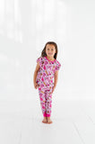 KiKi + Lulu Flutter Sleeve 2 Piece Set - Baseball (Pink) - Let Them Be Little, A Baby & Children's Clothing Boutique