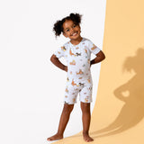 Bellabu Bear 2 piece Short Sleeve w/ Shorts PJ Set - Dessert Dogs - Let Them Be Little, A Baby & Children's Clothing Boutique