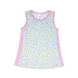 Set Athleisure Riley Tank - Itsy Bitsy Floral / Cotton Candy Pink - Let Them Be Little, A Baby & Children's Clothing Boutique