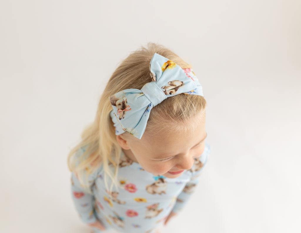 Posh Peanut Luxe Bow Headwrap Tinsley Jane Let Them Be Little, A