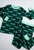 Southern Slumber Bamboo Pajama Set - Mardi Gator - Let Them Be Little, A Baby & Children's Clothing Boutique