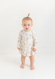 Posh Peanut Long Sleeve Ruffled Bodysuit Dress - Clemence - Let Them Be Little, A Baby & Children's Clothing Boutique