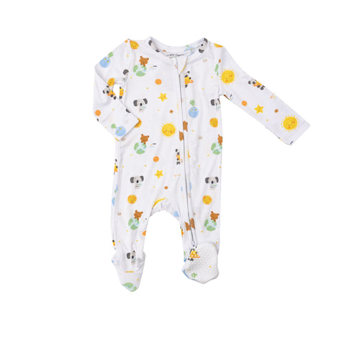 Angel Dear 2 Way Zipper Footie - Baby Solar System - Let Them Be Little, A Baby & Children's Clothing Boutique
