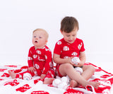 Birdie Bean Microfiber Birdie Throw Blanket - Baseball Red - Let Them Be Little, A Baby & Children's Clothing Boutique