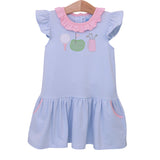 Trotter Street Kids Applique Dress - Golf - Let Them Be Little, A Baby & Children's Clothing Boutique