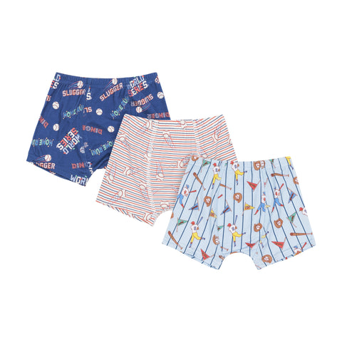 Macaron + Me 3 Pack Boxer Brief - Batter Up - Let Them Be Little, A Baby & Children's Clothing Boutique
