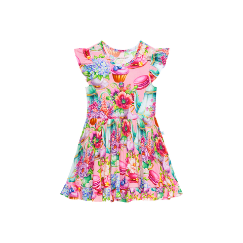 Posh Peanut Cap Sleeve Ruffled Twirl Dress - Elizabeth - Let Them Be Little, A Baby & Children's Clothing Boutique