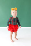 Posh Peanut Long Sleeve Tulle Skirt Bodysuit - Tartan Plaid - Let Them Be Little, A Baby & Children's Clothing Boutique