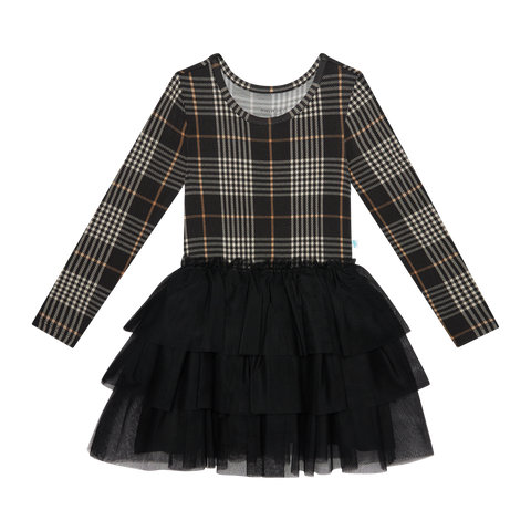 Posh Peanut Long Sleeve Tulle Dress - Sanders - Let Them Be Little, A Baby & Children's Clothing Boutique