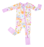 Birdie Bean Zip Romper w/ Convertible Foot - Care Bears Baby™  Spring Flowers - Let Them Be Little, A Baby & Children's Clothing Boutique
