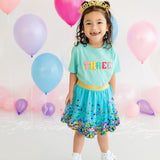 Sweet Wink Tutu - Aqua Confetti - Let Them Be Little, A Baby & Children's Clothing Boutique