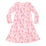 Bellabu Bear Girls Long Sleeve Dress - PAW Patrol Valentine's Pink - Let Them Be Little, A Baby & Children's Clothing Boutique