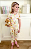 Sweet Bay Clothing Short Sleeve Bamboo PJ Set - Easter Candy Yellow & Pink - Let Them Be Little, A Baby & Children's Clothing Boutique