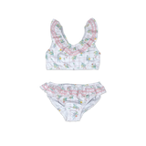 Lullaby Set Brandy Two Piece Swimsuit - Wilmington Wildflower Windowpane PRESALE - Let Them Be Little, A Baby & Children's Clothing Boutique