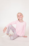 Set Athleisure Taylor Long Sleeve Tee - Cotton Candy Pink / Hillsborough Floral - Let Them Be Little, A Baby & Children's Clothing Boutique
