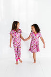 KiKi + Lulu Flutter Sleeve 2 Piece Set - Baseball (Pink) - Let Them Be Little, A Baby & Children's Clothing Boutique