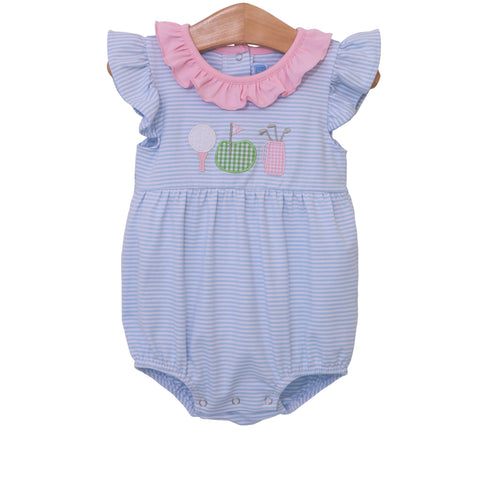Trotter Street Kids Flutter Sleeve Bubble - Golf - Let Them Be Little, A Baby & Children's Clothing Boutique