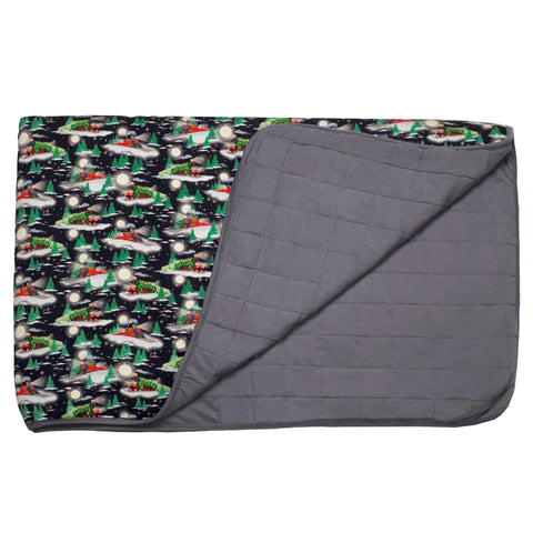 Free Birdees Quilted Throw Blanket - Magical Midnight Express Trains - Let Them Be Little, A Baby & Children's Clothing Boutique