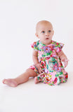 Posh Peanut Short Sleeve Ruffled Bodysuit Dress - Elizabeth - Let Them Be Little, A Baby & Children's Clothing Boutique