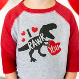 Sweet Wink 3/4 Sleeve Raglan Tee - I Rawr You - Let Them Be Little, A Baby & Children's Clothing Boutique