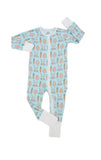 Southern Slumber Double Zipper Bamboo Sleeper - Blue Bunny - Let Them Be Little, A Baby & Children's Clothing Boutique