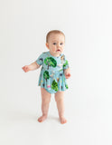 Posh Peanut Short Sleeve Peplum Ruffled Bummie Set - Brayden - Let Them Be Little, A Baby & Children's Clothing Boutique