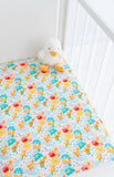 Birdie Bean Crib Sheet - Puddles - Let Them Be Little, A Baby & Children's Clothing Boutique