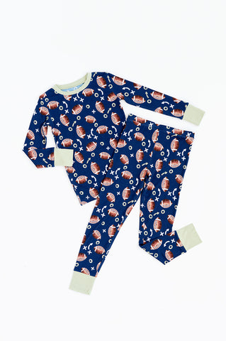 KiKi + Lulu Long Sleeve 2 Piece Set - Football - Let Them Be Little, A Baby & Children's Clothing Boutique