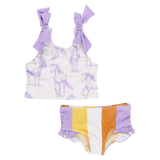 Pink Chicken Shelly Tankini - Lavender Horses - Let Them Be Little, A Baby & Children's Clothing Boutique