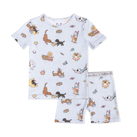 Bellabu Bear 2 piece Short Sleeve w/ Shorts PJ Set - Dessert Dogs - Let Them Be Little, A Baby & Children's Clothing Boutique