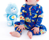 Birdie Bean Zip Romper w/ Convertible Foot - Care Bears™ Bedtime Pizza - Let Them Be Little, A Baby & Children's Clothing Boutique