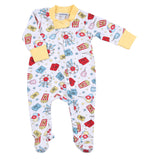 Magnolia Baby Bamboo Blend Printed Zipper Footie - A Day at The Fair - Let Them Be Little, A Baby & Children's Clothing Boutique