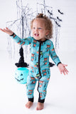 Birdie Bean Zip Romper w/ Convertible Foot - Jasper - Let Them Be Little, A Baby & Children's Clothing Boutique