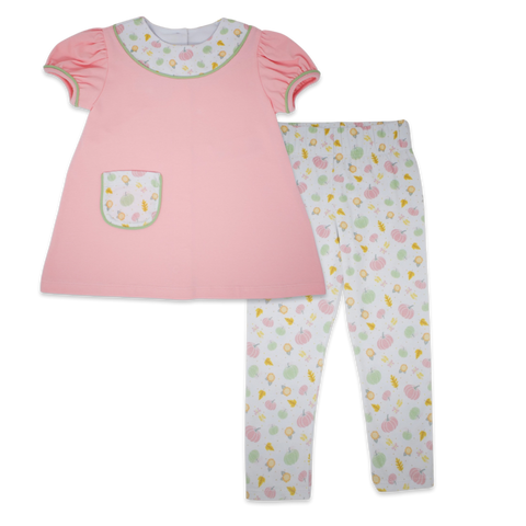 Lullaby Set Rosie Leggings Set - Pumpkin - Let Them Be Little, A Baby & Children's Clothing Boutique