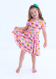 Birdie Bean Short Sleeve Birdie Dress - Aurora - Let Them Be Little, A Baby & Children's Clothing Boutique