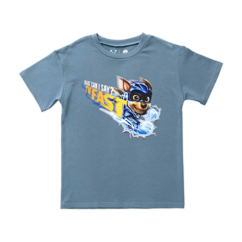 Bellabu Bear Bamboo Blended French Terry Short Sleeve Tee *OVERSIZED FIT* - PAW Patrol Mighty Movie Chase - Let Them Be Little, A Baby & Children's Clothing Boutique