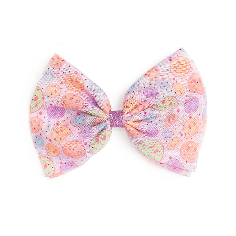 Sweet Wink Tulle Hair Clip - Smiley Face - Let Them Be Little, A Baby & Children's Clothing Boutique