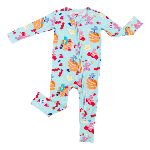 Birdie Bean Zip Romper w/ Convertible Foot - Care Bears™ Breakfast Bears - Let Them Be Little, A Baby & Children's Clothing Boutique