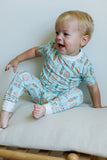 Southern Slumber Bamboo Pajama Set - Blue Bunny - Let Them Be Little, A Baby & Children's Clothing Boutique