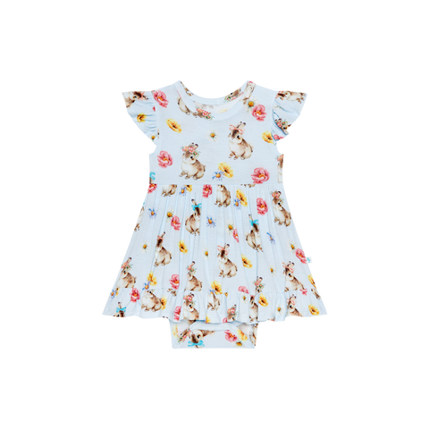 Posh Peanut Cap Sleeve Ruffled Bodysuit Dress - Tinsley Jane - Let Them Be Little, A Baby & Children's Clothing Boutique